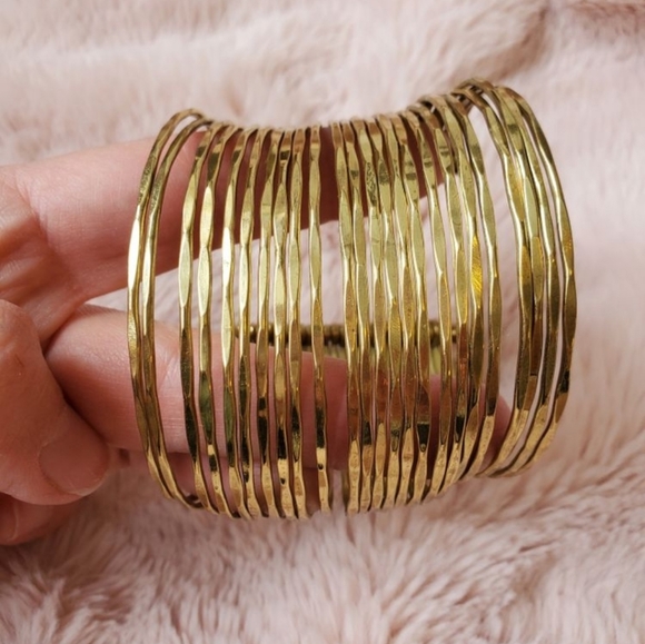 Gold Boho Cuff Bracelet - Picture 5 of 5